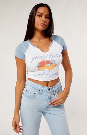Peaches Raglan T-Shirt