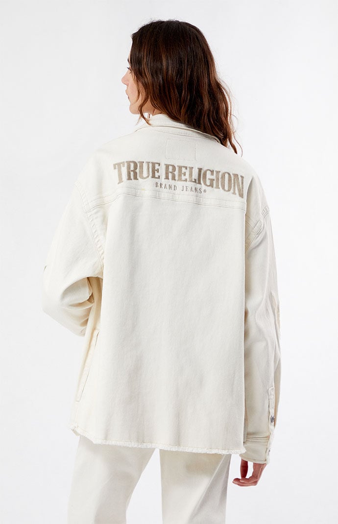 True religion jacket white cheap