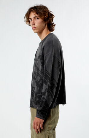 Chainlink Cropped Sweater image number 2