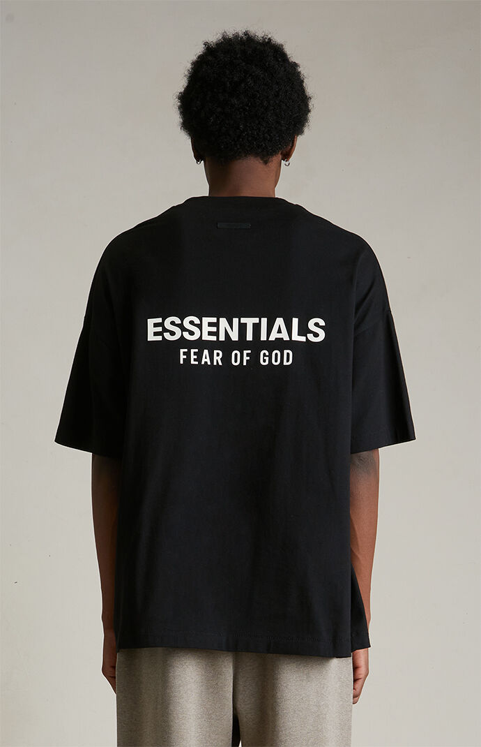 Fear of God Essentials Black Crew Neck T-Shirt | PacSun