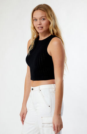 Phoebe Knit High Neck Tank Top image number 3