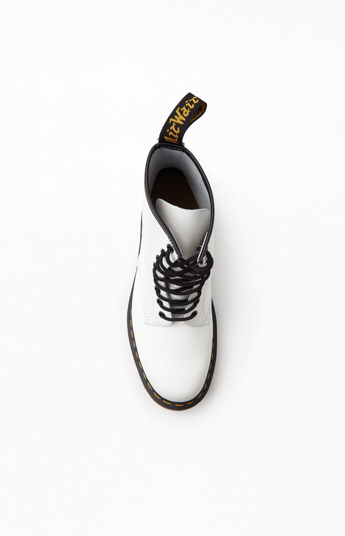 1460 Smooth Leather White Boots
