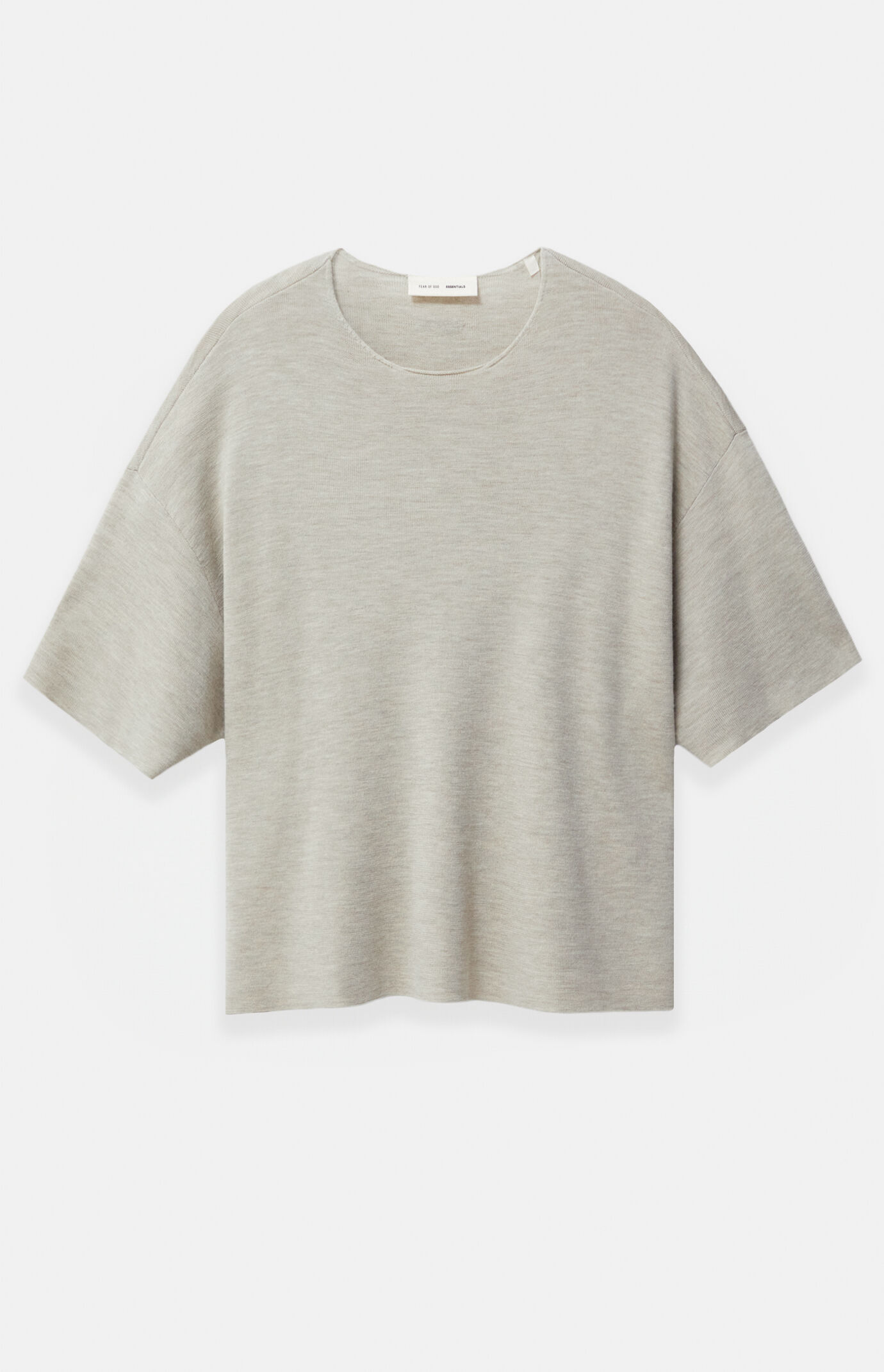 Fear of God Essentials Heather Stone Waffle Knit Short