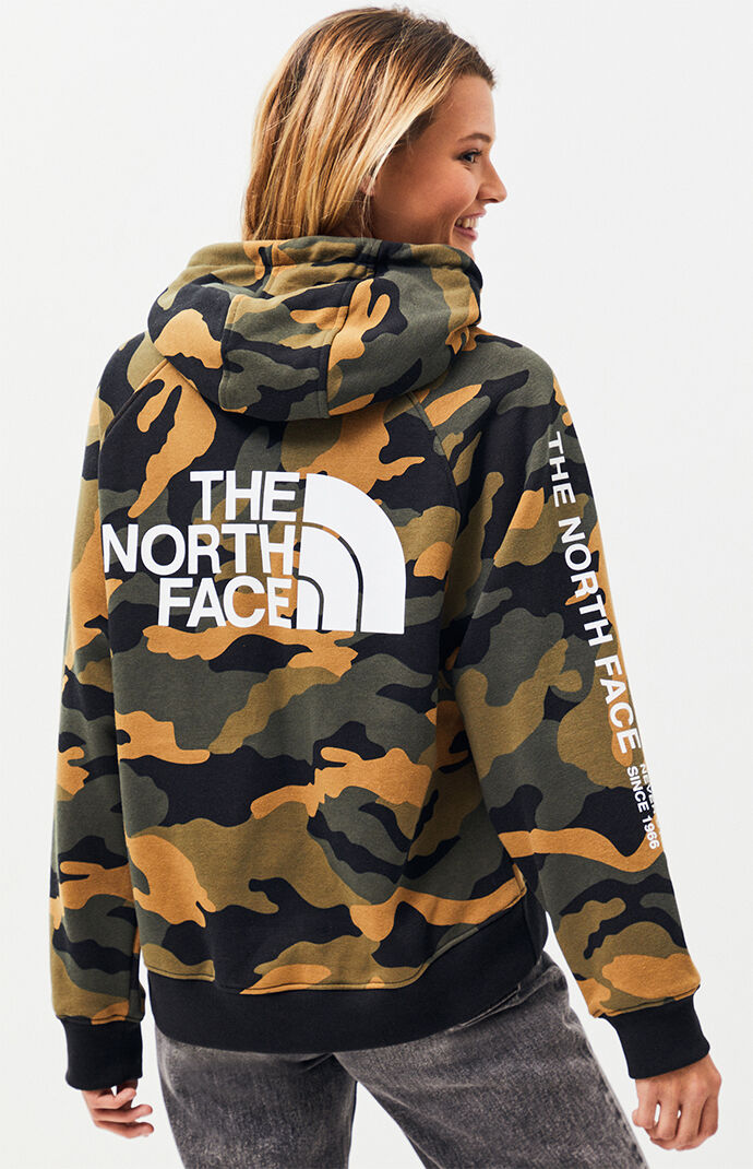 north face camo hoodie