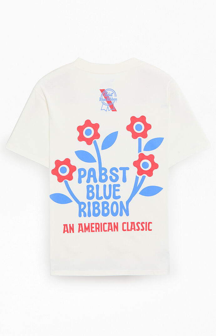 Pabst Blue Ribbon Floral T-Shirt