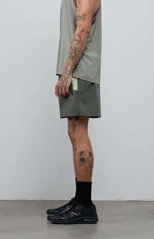 Active Olive Running Shorts image number 3
