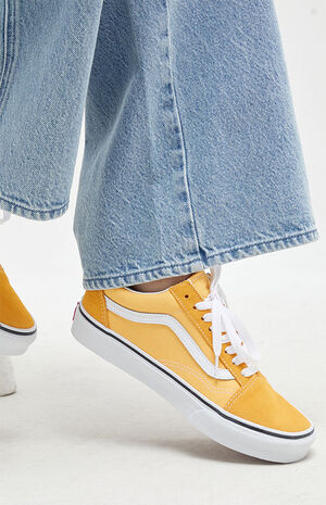 Orange Old Skool Flax Sneakers image number 2