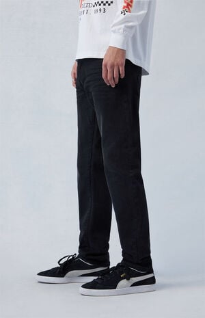 Comfort Stretch Black Athletic Slim Jeans image number 3