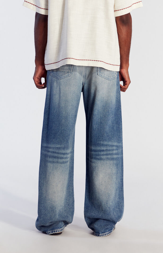 Pacsun Blake Extreme Baggy Jeans Dark Indigo Tinted