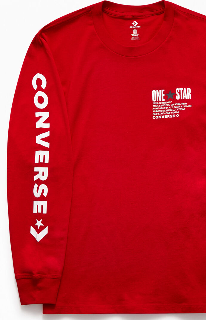One Star Wordmark Long Sleeve T-Shirt