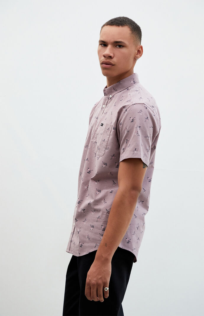 That'll Do Print Short Sleeve Button Up Shirt