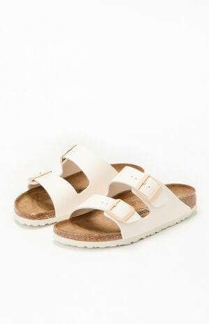 Women's Arizona Slide Sandal Cream image number 2