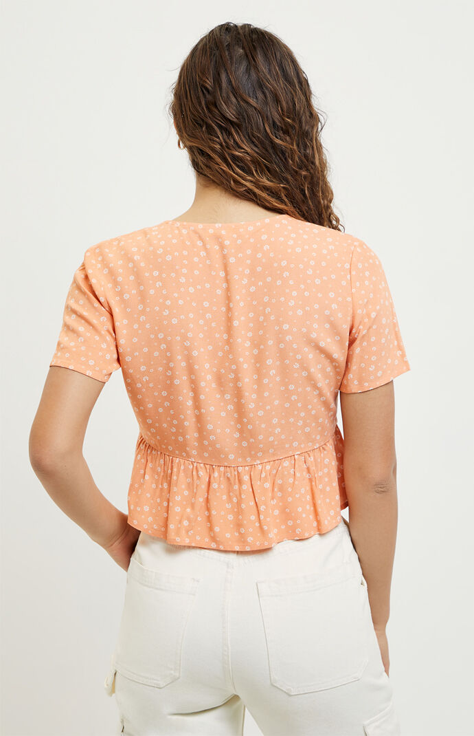 Tie Front Woven Top