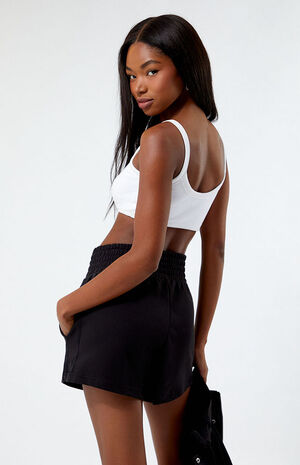 Black T7 High Waisted Shorts image number 4