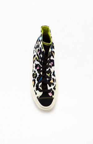 Velvet Rainbow Leopard Chuck Taylor 70 High Top Sneakers image number 6