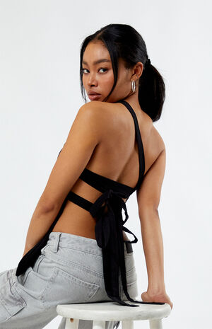 Asymmetrical Tie Back Top image number 2
