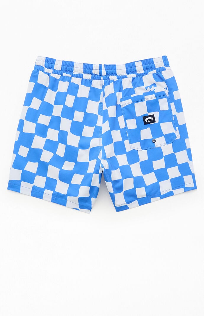 Billabong Lineup Laybacks Checkerboard 5.5" Swim Trunks