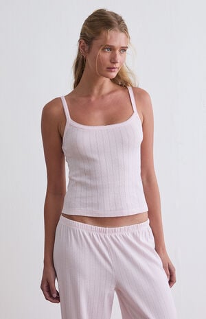 Pointelle Pajama Tank Top image number 2