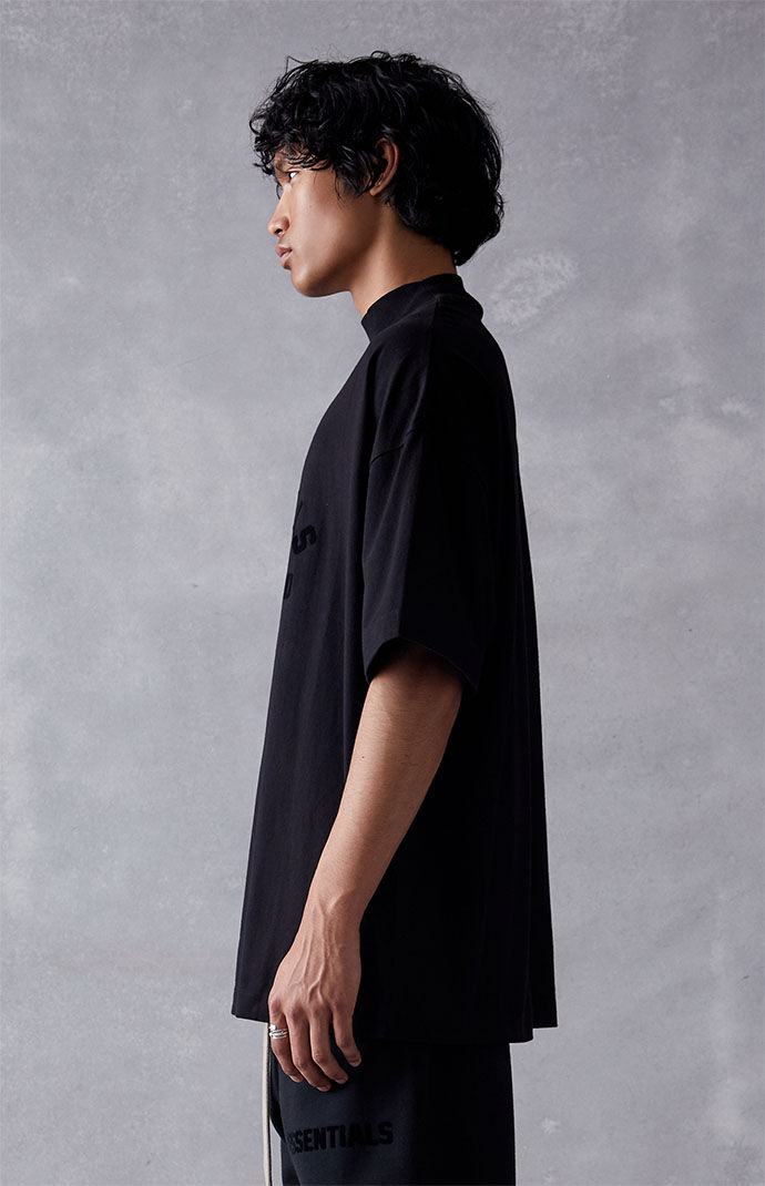 Fear of God Essentials Jet Black T-Shirt | PacSun