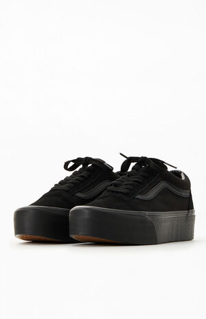 vans old skool platform black