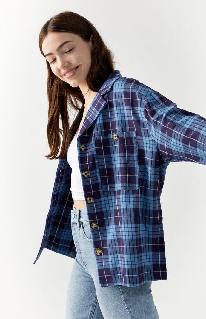 Long Sleeve Boyfriend Flannel Shirt