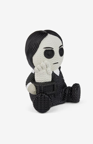 The Addams Family Wednesday Addams With Thing Glow In The Dark 101 Knit Series Vinyl Figure image number 4