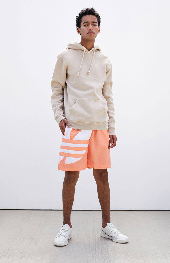 Coral 3-Stripes 16" Swim Trunks