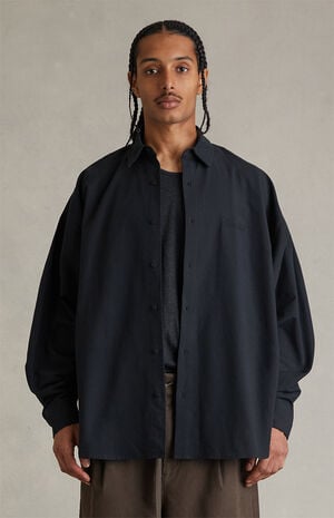 Vintage Black Signature Button Up Long Sleeve Shirt image number 2