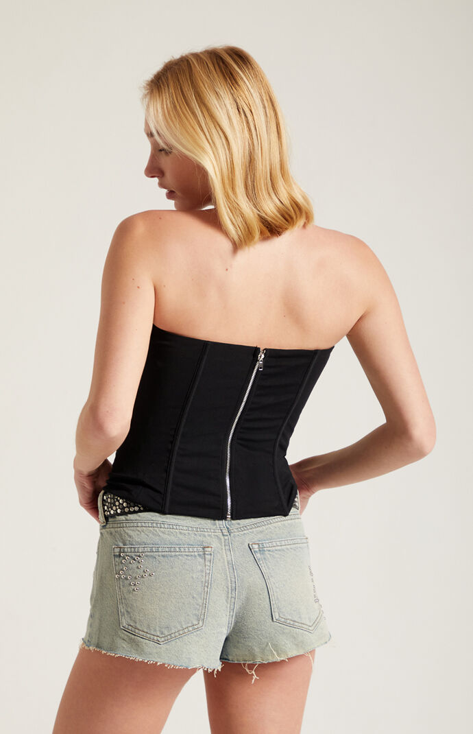 Third Charm Briar Strapless Mesh Corset