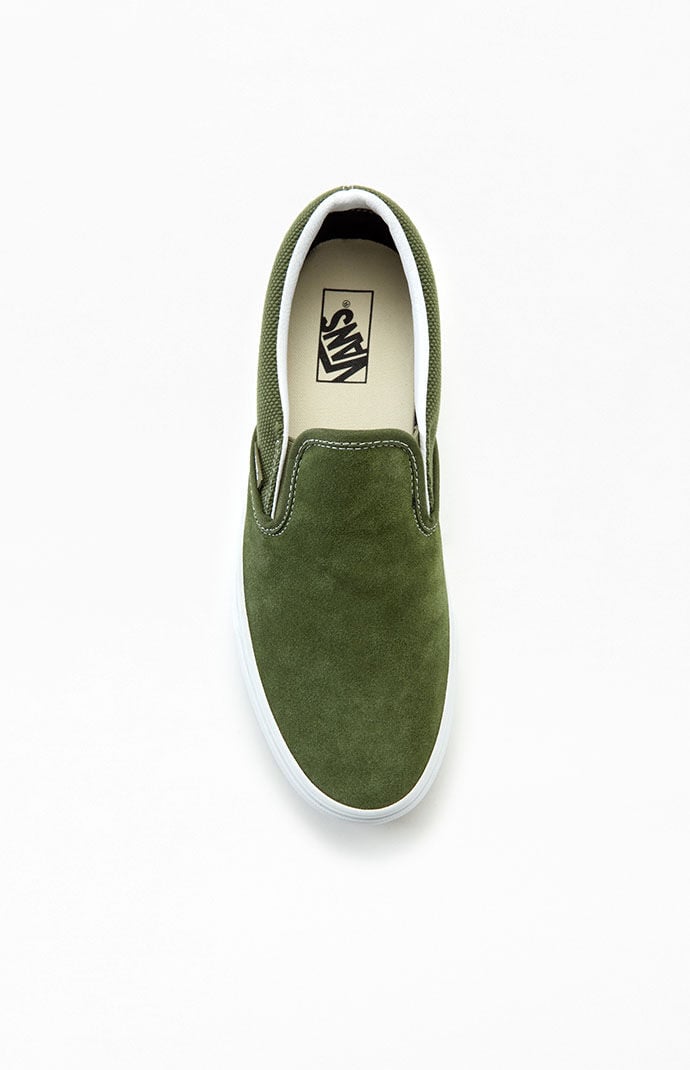 Vans textured suede slip ons hotsell