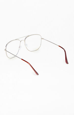 Brown Metal Round Sunglasses image number 2