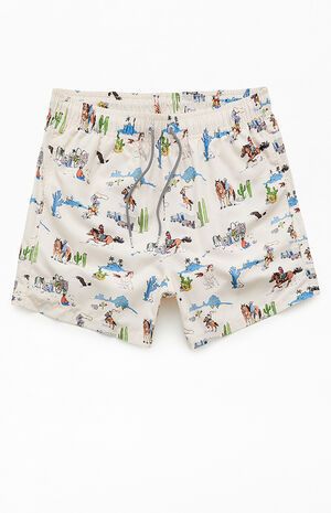 Wild West 5" Swim Trunks image number 1