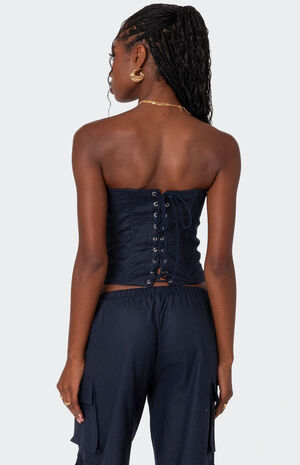 Bristol Linen Look Corset image number 5