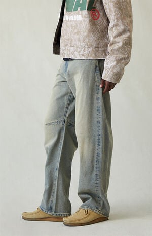 Mason Baggy Barrel Jeans Medium Blue Tinted image number 3