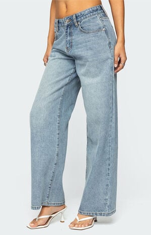 Ery Wide Leg Mid Rise Jeans image number 4
