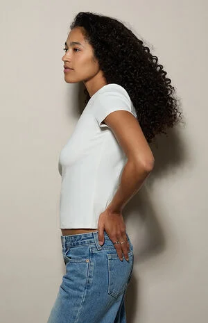 Carolyn Cotton Crew Neck T-Shirt image number 4