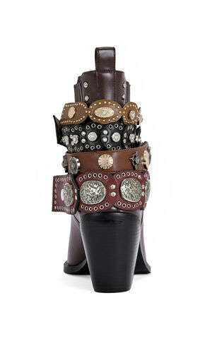 Women's Dusan Chocolate Western Boots image number 3