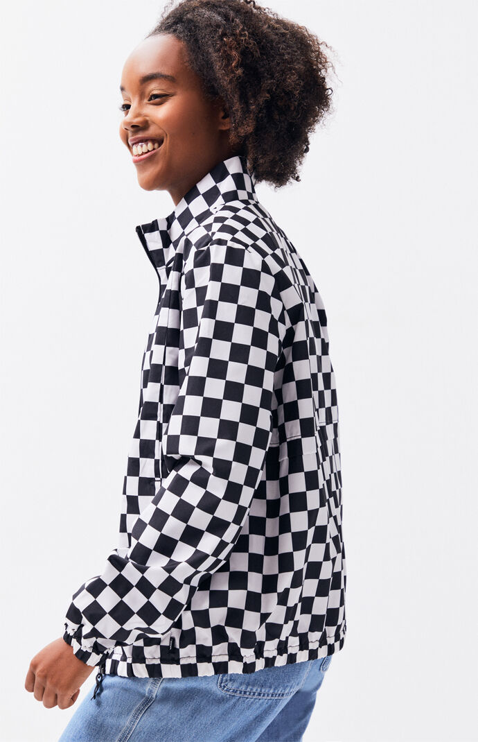 checkerboard jacket womens