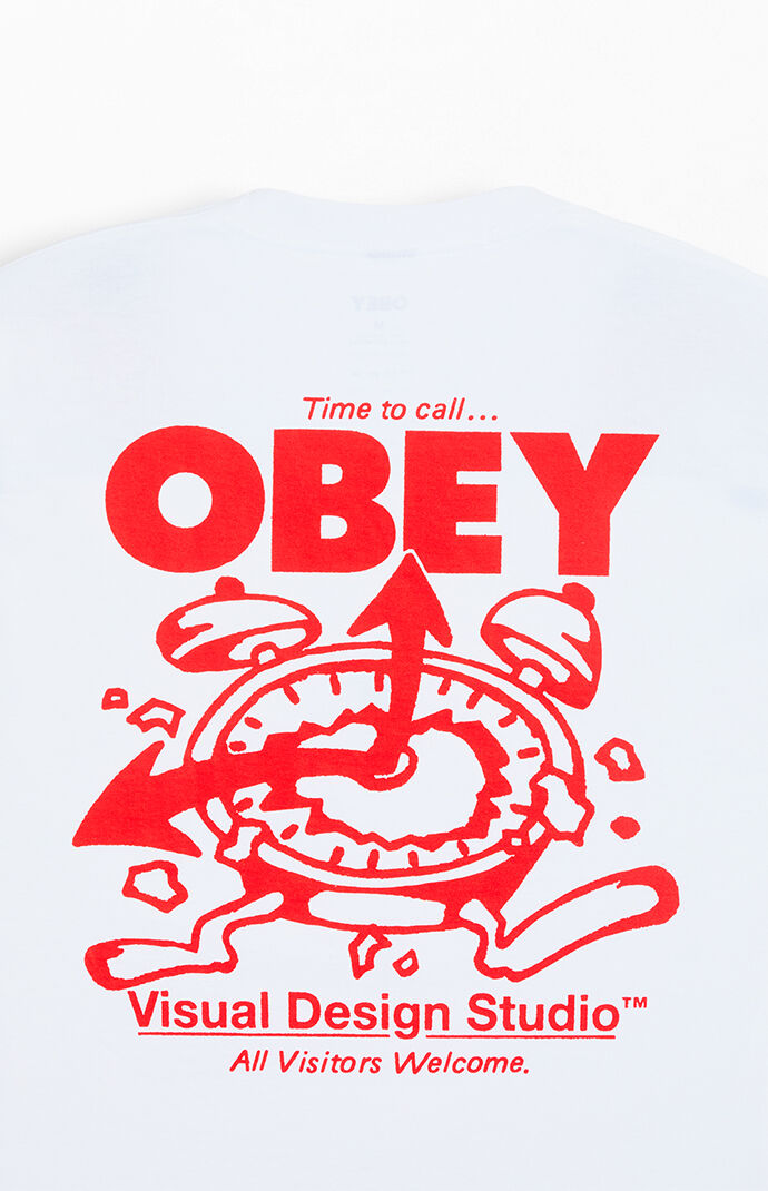 Obey Time To Call T-Shirt | Pacsun