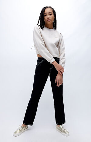 ComfyCush Cropped Crew Neck Sweatshirt image number 1