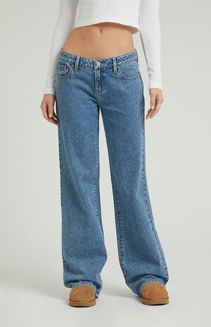 Pacsun Zoe Low Rise Girlfriend Jeans Medium Wash | PacSun