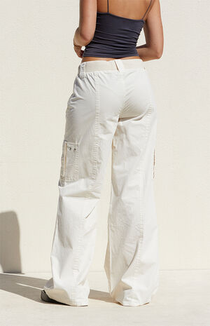 Bone Low Rise Baggy Flare Pants image number 4
