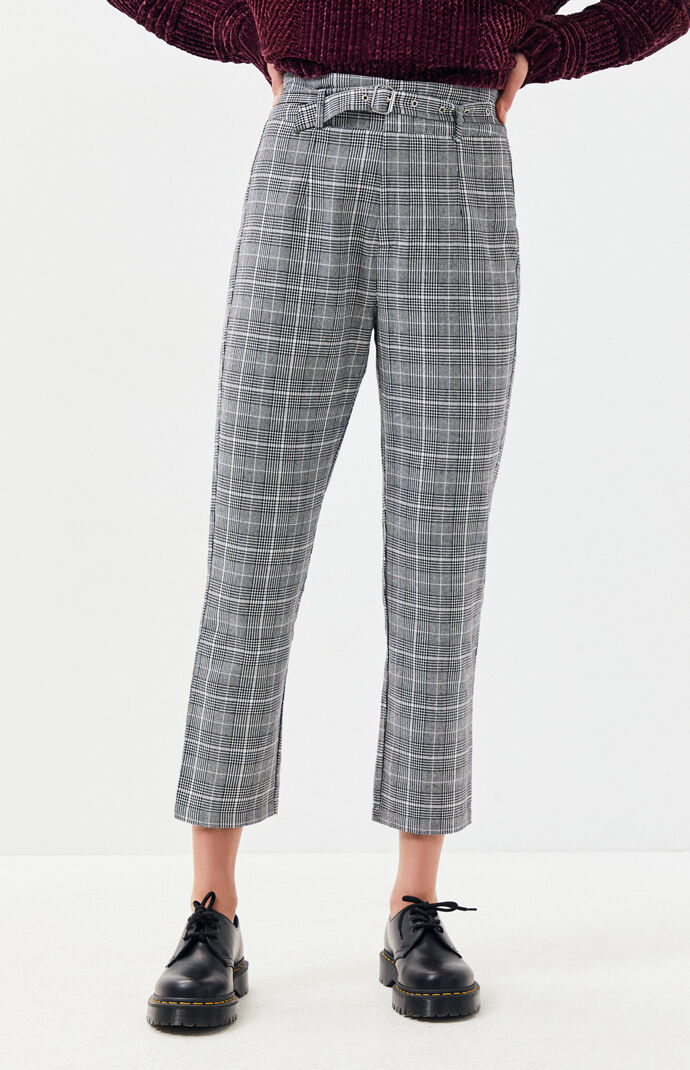 Plaid joggers pacsun best sale