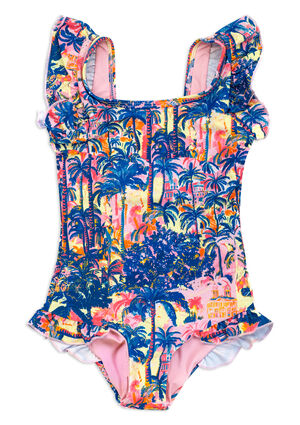 Kids Havana Ruffles One Piece Swimsuit image number 1