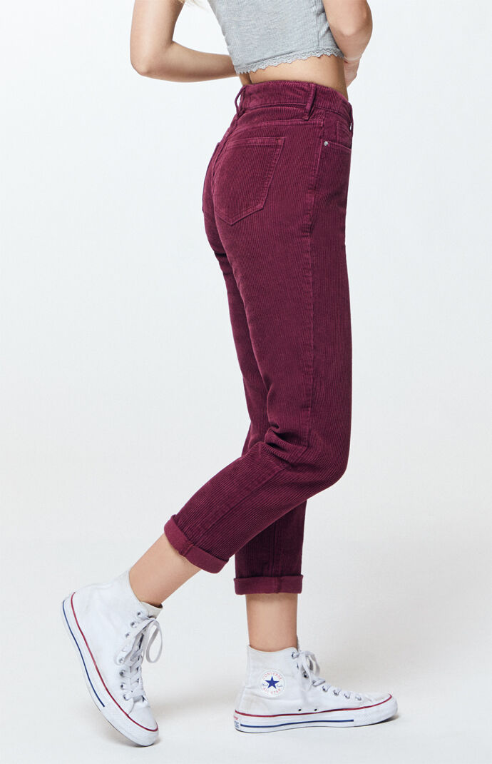 Pacsun hibiscus hotsell corduroy mom jeans