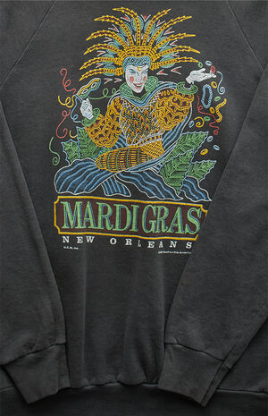 '90s Mardi Gras Crew Neck Sweatshirt image number 2