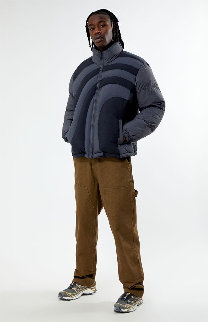Pacsun Warped Black Puffer Jacket | Pacsun