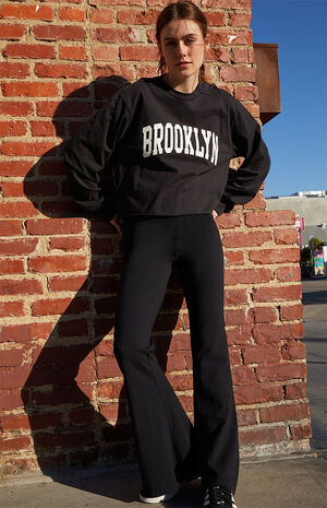 Black Brooklyn Long Sleeve T-Shirt image number 4