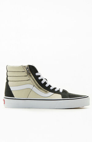 Artefact Getalenteerd Stof Vans Tan & White Colorblock Sk8-Hi Reissue Side Zip Sneakers | PacSun