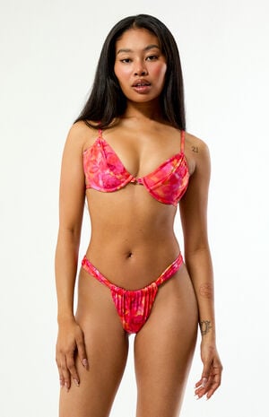 Floral Koa High Cut Skimpy Bikini Bottom image number 2